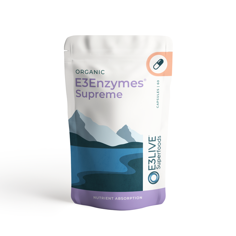 E3Enzymes Supreme 60ct Capsules - Healthy Digestion and Nutrient Absorption.