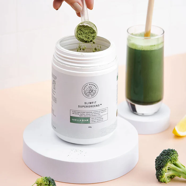 Happy Mammoth - SlimFit Supergreens now with E3AFA Organic Microalgae