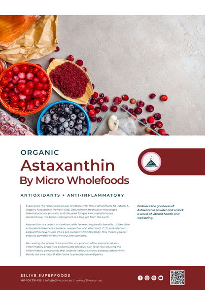 Organic Astaxanthin Powder - Natural Antioxidant Supplement