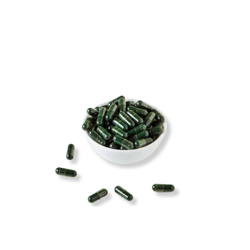 BrainON Superfood Capsules in a bowl